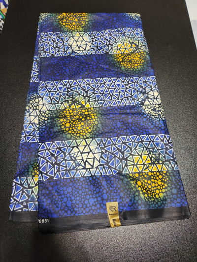 Blue Ankara Print Fabric