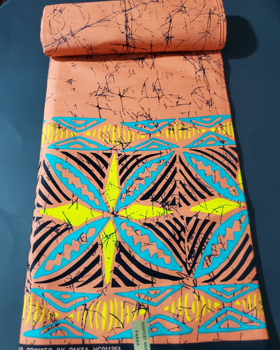 Multicolor Batik African Ankara Fabric